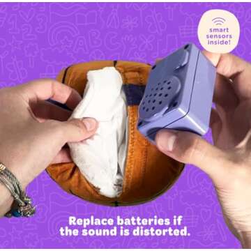 Interactive Plush Basketball for Kids - Move2Play Toy