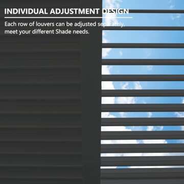 StarEcho Louvered Pergola 10 x 13 Ft with Integrated Drainage System - Durable Aluminum Outdoor Structure for Backyard, Garden, and Terrace - Adjustable Roof Gazebo for Easy Installation（Black）