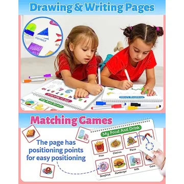 Benresive Montessori Busy Book for Toddlers Fun Learning