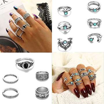 Affordable Vintage Stackable Ring Set for Women