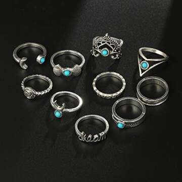 Affordable Vintage Stackable Ring Set for Women