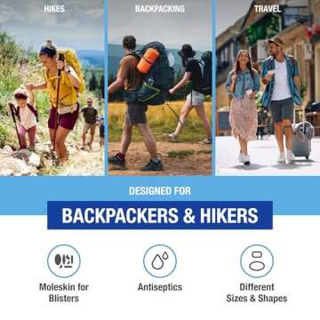 Adventure Medical Kits - Moleskin Pre-Cut and Shaped - 3 Pack