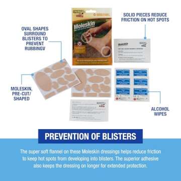 Moleskin Pre-Cut and Shaped Kit for Outdoor Adventures