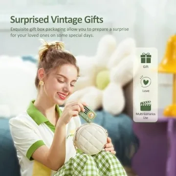 Muzen OTR Magnetic Sticker Speaker Portable Bluetooth Speaker,Apply for Metal Surface, Wireless Bluetooth 5.3 and Type-C Charge, Mini Size with Big Loud, Retro Style Home Accessory