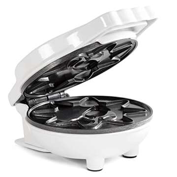 Rise & Shine Mini Sun Waffle Maker - Personal-Sized 4" Sunshine Smile Individual Waffles for Kids, A...