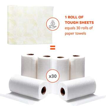 Full Circle Tough Sheets Eco-Friendly Bamboo Paper Towels