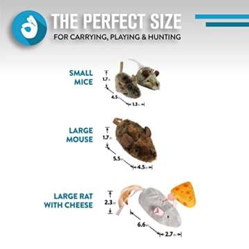 OurPets Play-N-Squeak Cat Toys with Real Mouse Sound