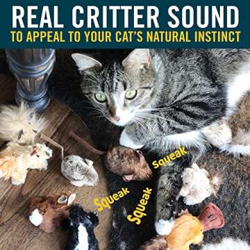 OurPets Play-N-Squeak Cat Toys with Real Mouse Sound