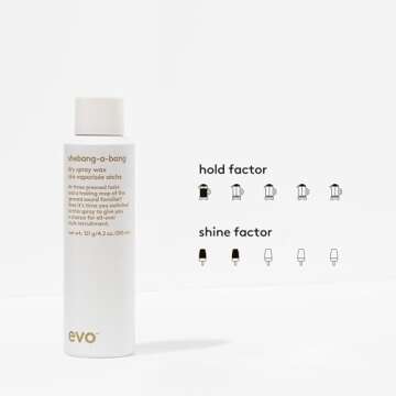EVO Shebang-a-bang Dry Spray Wax - Provides Texture, Flexible Hold and Matte Finish - Styling Hair S...