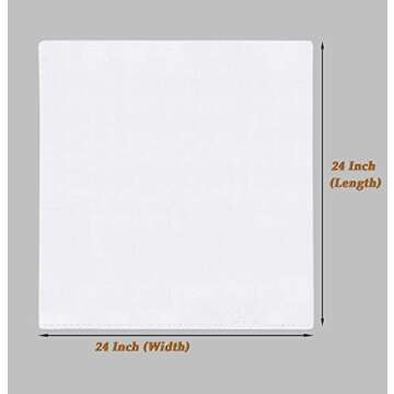 RUVANTI 10 Pack Birdseye Flat-Fold Cloth Diapers for Babies, 100% Cotton Extra Large Reusable Diapers 24x24 Inches, Baby Burp Cloths