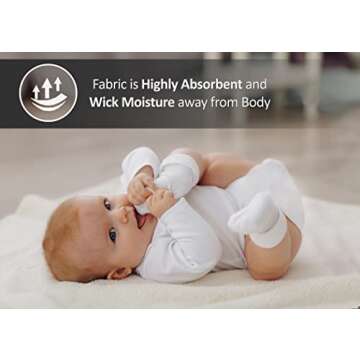 RUVANTI 10 Pack Birdseye Flat-Fold Cloth Diapers for Babies, 100% Cotton Extra Large Reusable Diapers 24x24 Inches, Baby Burp Cloths