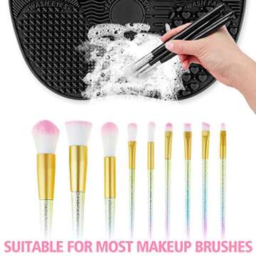 Ranphykx Silicon Makeup Brush Cleaning Mat - Portable Tool