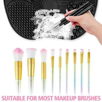 Ranphykx Silicon Makeup Brush Cleaning Mat - Portable Tool