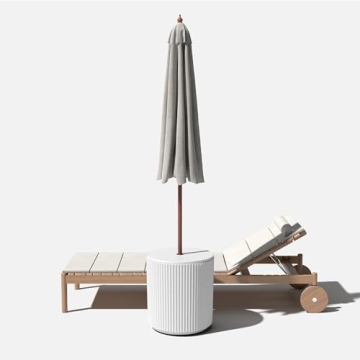 Stylish Veradek Umbrella Side Table for Outdoor Use