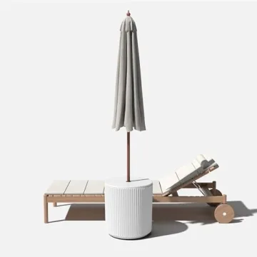 Stylish Veradek Umbrella Side Table for Outdoor Use