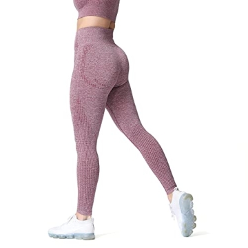 Aoxjox Women's High Waist Workout Seamless Leggings