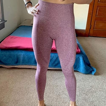 Aoxjox Women's High Waist Workout Seamless Leggings