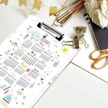 WAVEYU Cute Pineapple Clipboard for School and Office Use