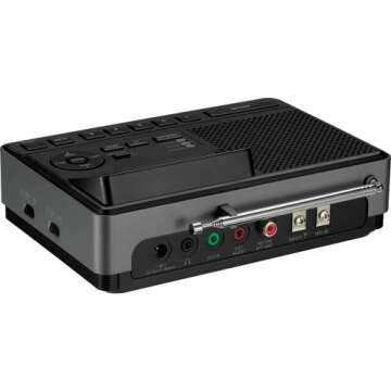 Sangean CL-100 NOAA, S.A.M.E and Public Alert Certified Weather Alert Table-Top Radio with AM/FM-RBDS, and EEPROM Back Up for Preset Stations