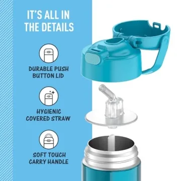 THERMOS FUNTAINER 12 oz Kids Water Bottle with Straw