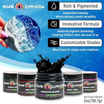 Eye Candy Black Resin Pigment Paste "Kokuyo Black" (2 oz) | Epoxy Art