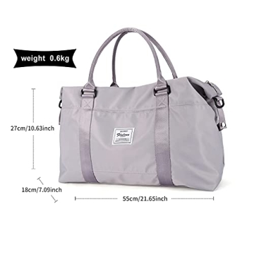 Women's Travel Duffel Bag - Gym Sports Weekender Overnight