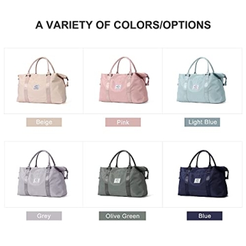 Women's Travel Duffel Bag - Gym Sports Weekender Overnight