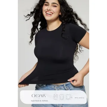 OEAK Women's Seamless T-Shirts for Comfort and Style