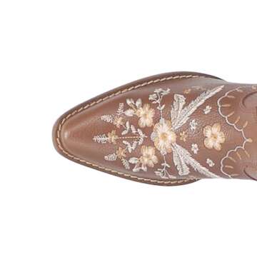 Dingo Boots Women's Full Bloom Fashion Boot, Brown, 6