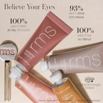 RMS Beauty Eyelights Cream Eyeshadow - Metallic Eyeshadow, Clean Eyeshadow Makeup, GMP Certified Cruelty Free Makeup, Clean Beauty Eye Shadow