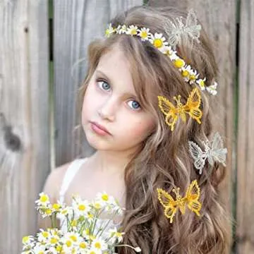 Sajoo 12 PCS Butterfly Hair Clips Set for Styling