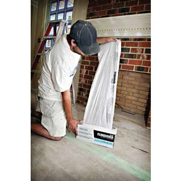 Trimaco Easy Mask Cling Cover Plastic Sheeting, 9-feet x 400-feet