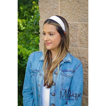 Elegant Motique Satin Headband for Women & Girls 2 Inch Wide