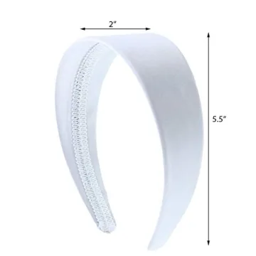 Elegant Motique Satin Headband for Women & Girls 2 Inch Wide