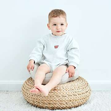 famuka Baby Romper Sweatshirt for Cozy Playdates