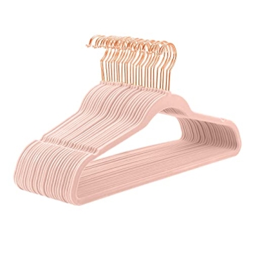 MIZGI Velvet Hangers: Heavy Duty, Non-Slip & Space Saving Closet Essentials