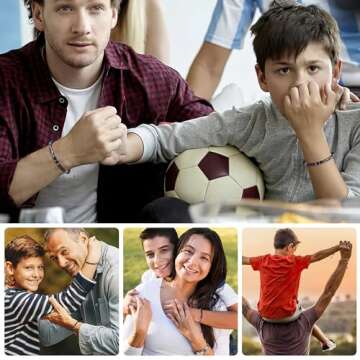 VOHIVI Son Bracelet Inspirational Gifts for Son,Valentines Day Gifts Jewelry for Son,Morse Code Brac...