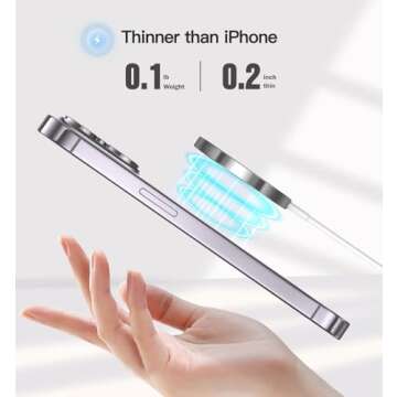 Magnetic Wireless Charger 15W Fast Mag Safe Charger for Cell Phone 16 Pro Max/16 Pro/16 Plus/16/15/14/13/12 Series 2 Pack Charging Pad for AirPods 3/2/Pro 2/Pro Mag-Safe Original Replacement