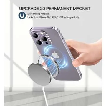 Magnetic Wireless Charger 15W Fast Mag Safe Charger for Cell Phone 16 Pro Max/16 Pro/16 Plus/16/15/14/13/12 Series 2 Pack Charging Pad for AirPods 3/2/Pro 2/Pro Mag-Safe Original Replacement