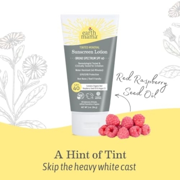 Earth Mama SPF 40 Tinted Mineral Sunscreen Lotion