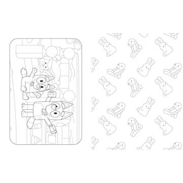 Bluey Happy Easter Puffy Sticker Coloring Book
