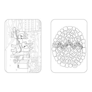 Bluey Happy Easter Puffy Sticker Coloring Book