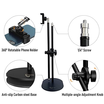 CAOGE Overhead Phone Stand for Filming and Crafting