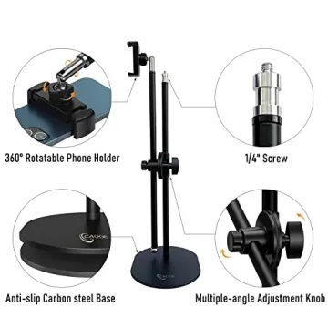 CAOGE Overhead Phone Stand for Filming and Crafting