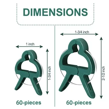 Yinghezu 120 Pcs Plant Support Clips for Climbing Vines