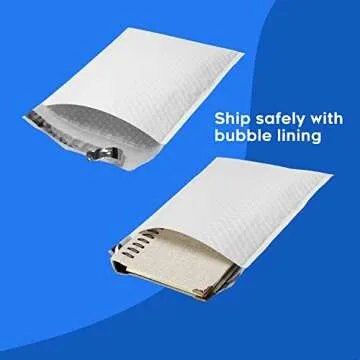 500#000 4x8'' Poly Bubble Mailers from The Boxery