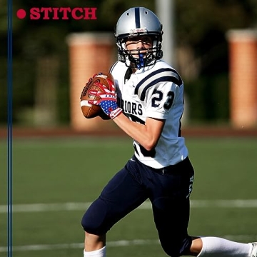 USA Flag Football Gloves with Sticky Silicone Grip