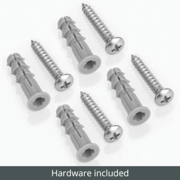 mDesign Wall Mount Organizer Caddy - 12" Wide & Clear