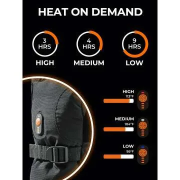 ORORO Heated Gloves for Skiing and Outdoors