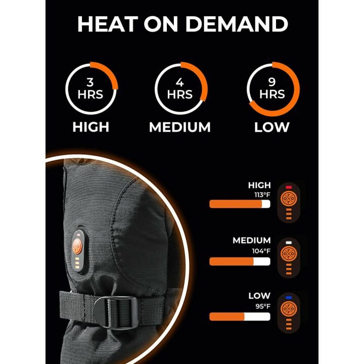 ORORO Heated Gloves for Skiing and Outdoors